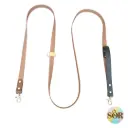 Laisse multipositions avec poignée jusqu'à 4 couleurs personnalisable - Largeur 25mm