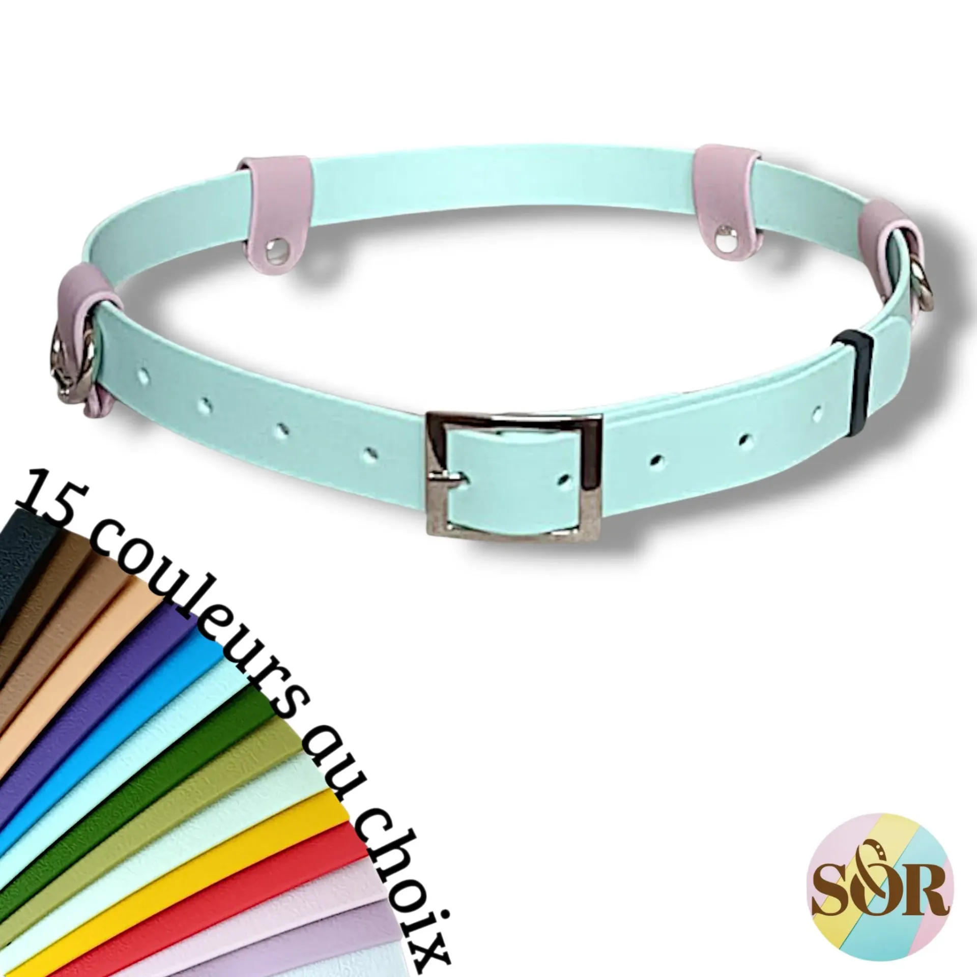 Ceinture humain personnalisable sans accessoire - Largeur 25mm